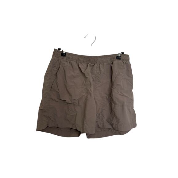 Columbia Shorts Womens Medium Sandy River Taupe Brown Water Sports 5” Inseam - Picture 1 of 4